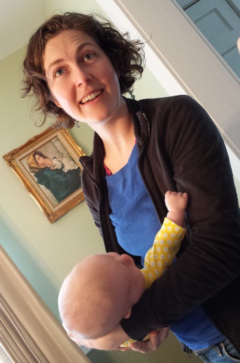 I love babies! Lillian was adoring her view of her momma, otherwise I would have been snuggling that girl up close!