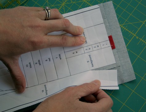 removing the foundation paper after piecing