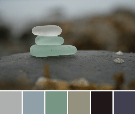sea glass maine coast color palette