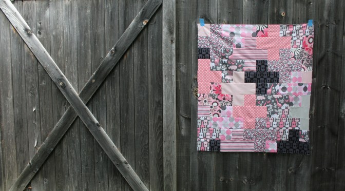Friday Finish: Pink & Grey Baby Plus Quilt