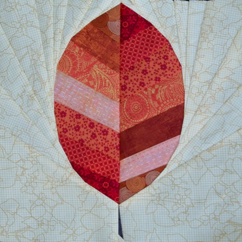 Leaf paper piecing pattern