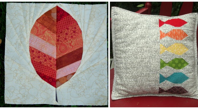 Friday Finish: Leaf and Fishies Rainbow Row Patterns