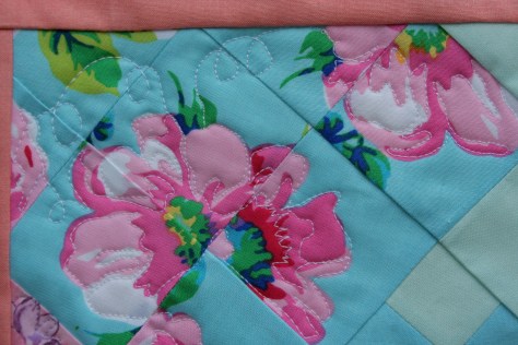 flower free motion quilting