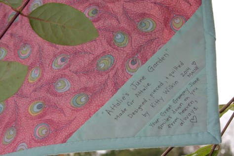 quilt corner label