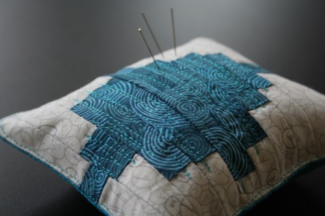 tremolo sound wave quilt pincushion