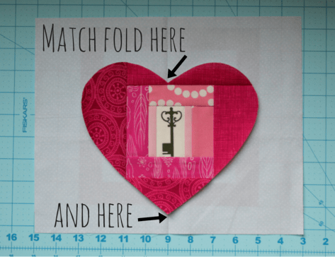 Key to my Heart paper piecing and applique tutorial