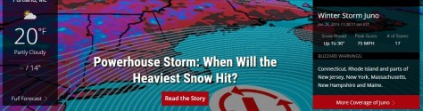 Blizzard warning