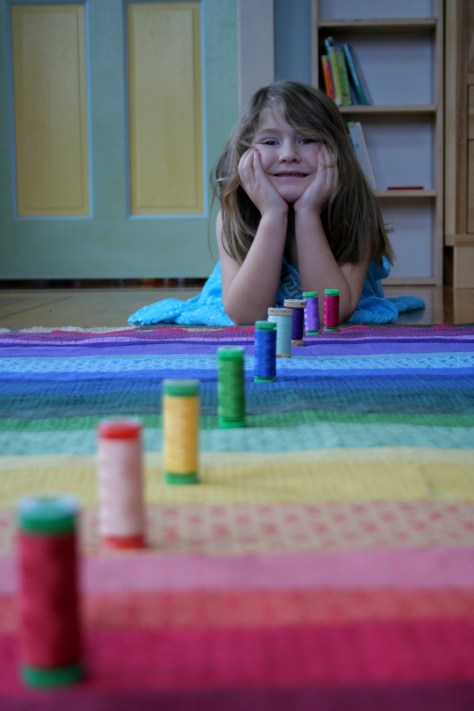 matching rainbow thread