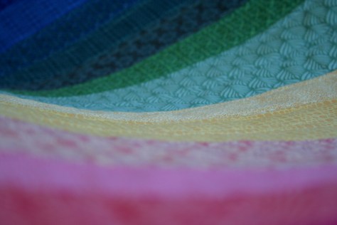 rainbow jellyroll quilt