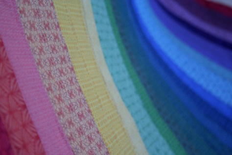 rainbow jellyroll quilt