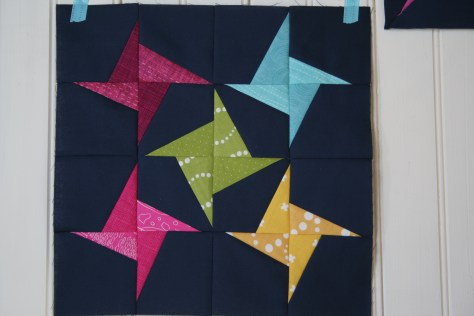 swirling stars quilt block