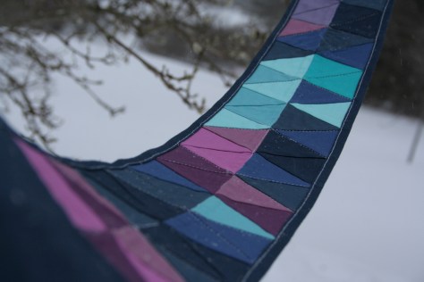 quiltcon night quilter alter ego belt in the snow