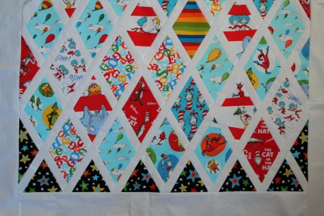 dr seuss quilt top finish edges
