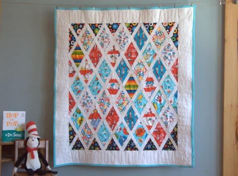 dr seuss fundraiser quilt finish