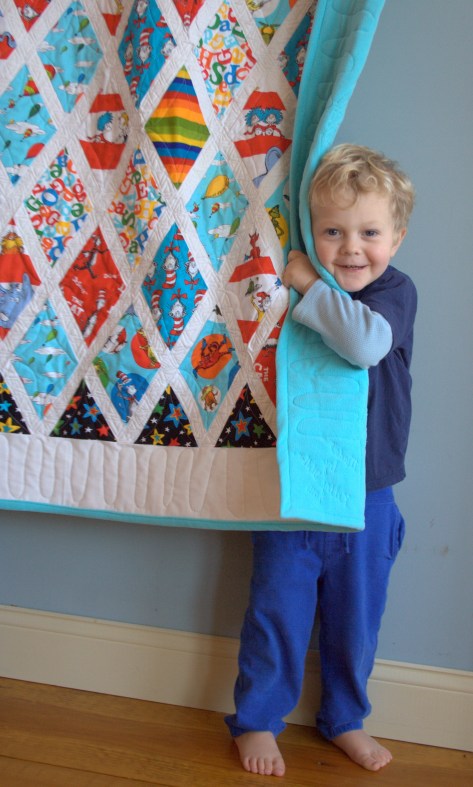 peek a boo Max dr seuss quilt