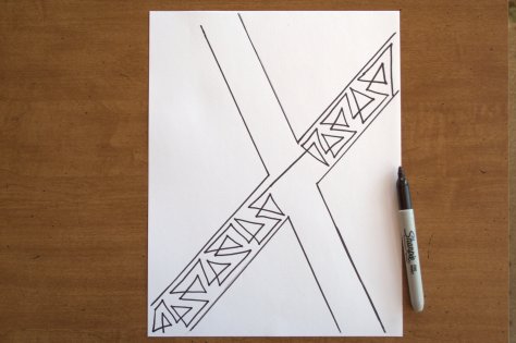 wonky triangle fmq tutorial