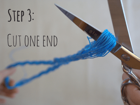 Step 3- Cut one end