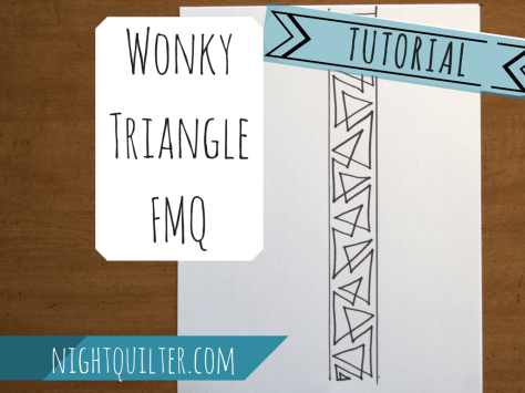 wonky triangle fmq tutorial