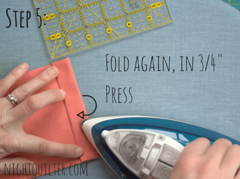 thread catch tutorial base and hanging tab step