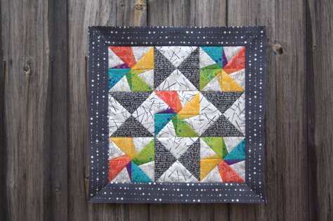 Twirling Star Flimsy finish