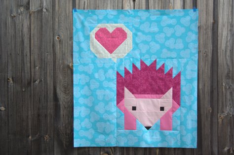 hazel hedgehog flimsy finish