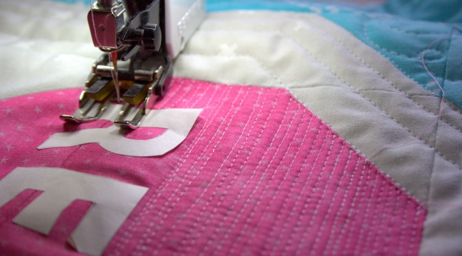 Relief Quilting Words in Negative Space {Tutorial}