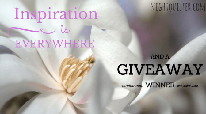 Inspiration is Everywhere {Giveaway Winner}