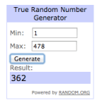 random number generator results