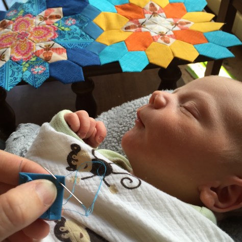 sleeping baby stitching