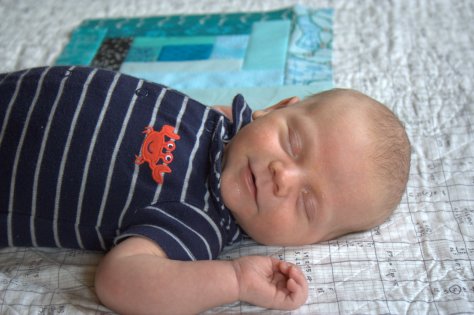 baby finn smile 1 month