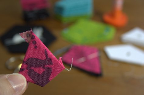 english paper piecing with sizzix
