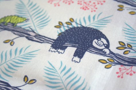 Sloths from Honeymoon by Sarah Watts for Cotton & Steel