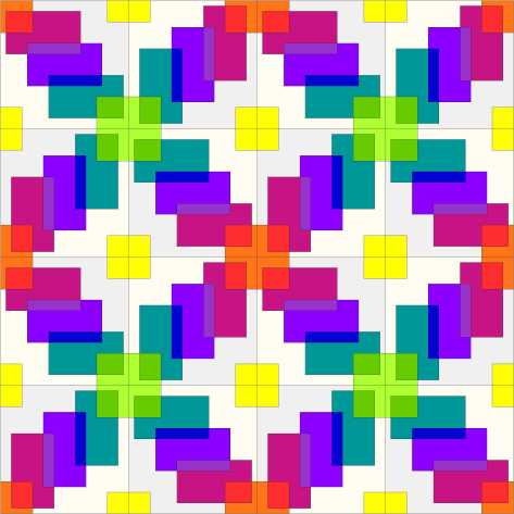Transparency Play with color rainbow layout3