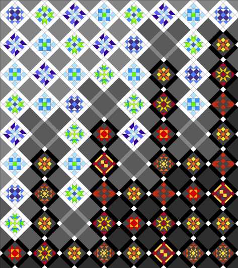 Layout 4: Cool Warm Converge Blended Background