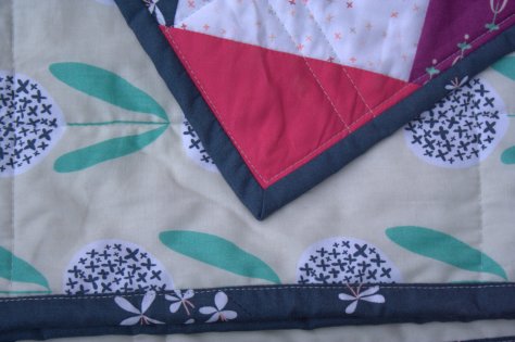 machine binding welded quilt