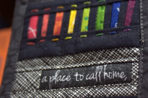 mini mini quilt rainbow place to call home