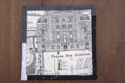 improv mini mini quilt