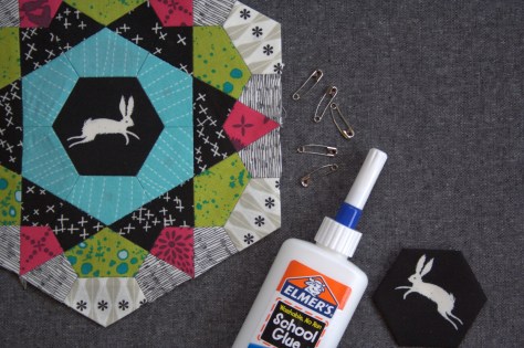 basting epp mug rug