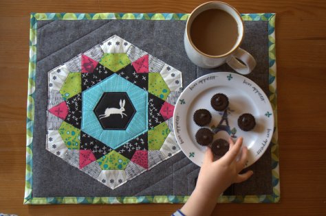 sizzix rose star mug rug