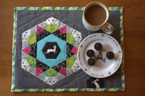 sizzix rose star mug rug