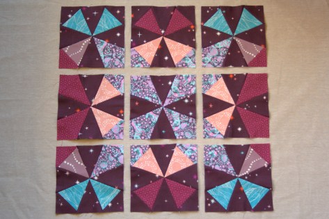 joining rows of kaleidoscope blocks tutorial