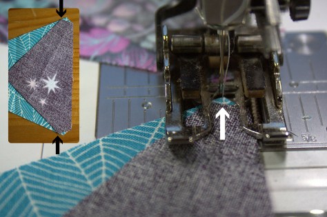 Kaleidoscope Lining up notches from sizzix