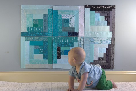 finn 6 months milestone quilt