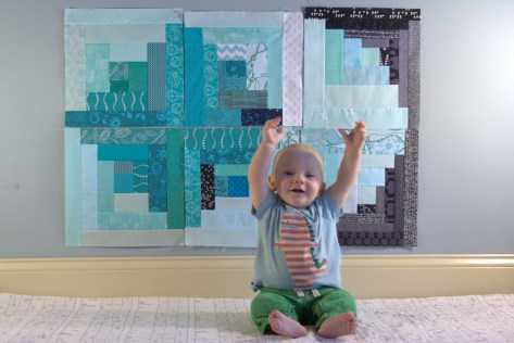 finn 6 months milestone quilt