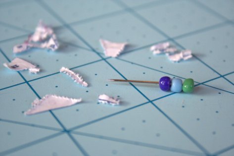 quilting stiletto in use