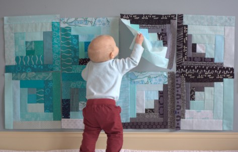 finn 8 month milestone quilt
