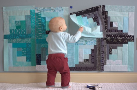 finn 8 month milestone quilt