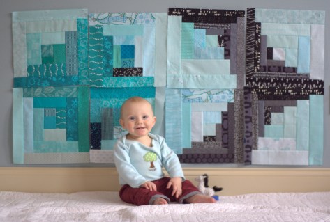 finn 8 month milestone quilt