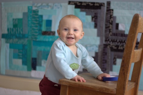 finn 8 month milestone quilt