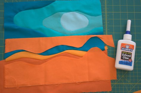 improv curve glue basting process